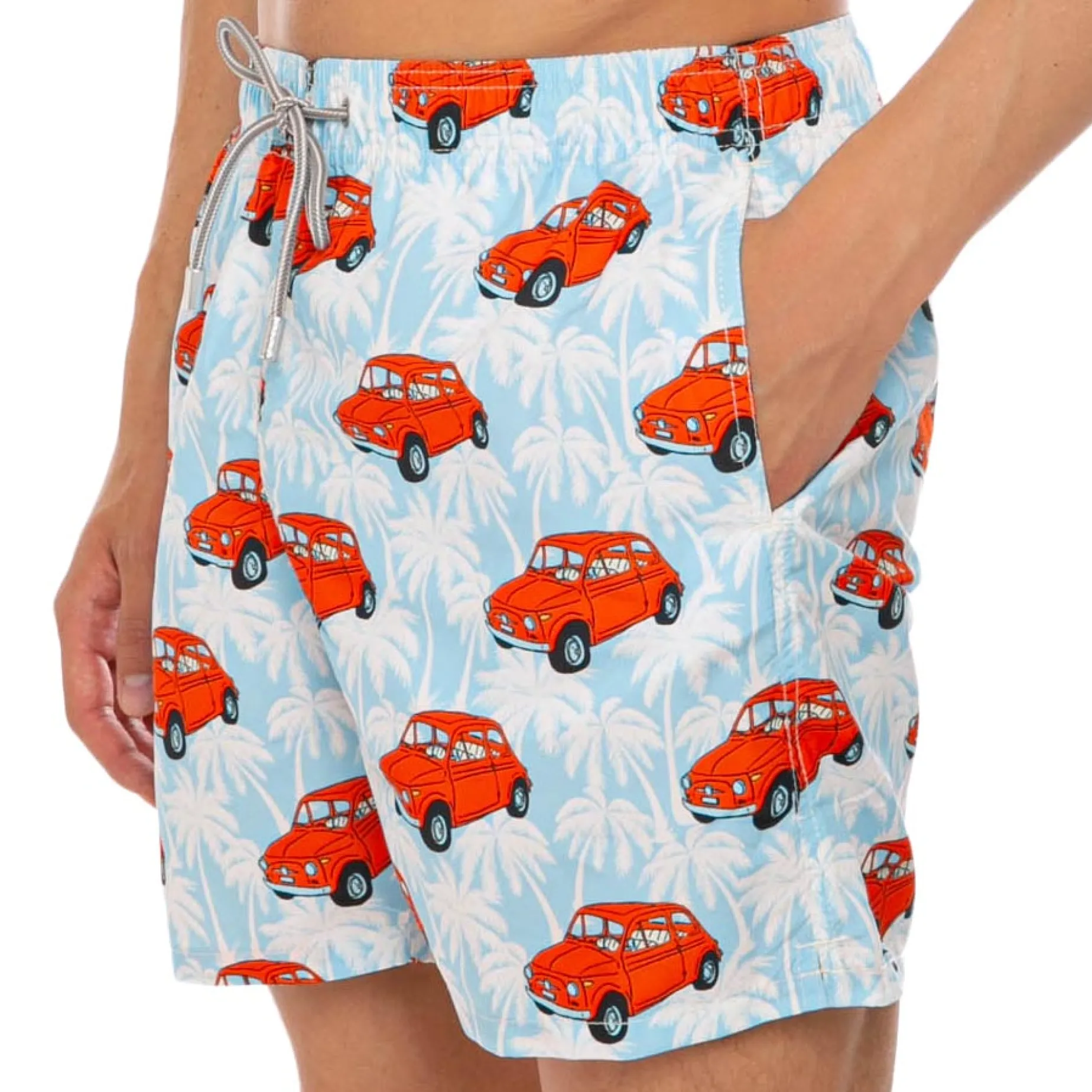 Herren-Badeshorts mit Fiat 500-Autoaufdruck | | FIAT© 500 Sonderedition