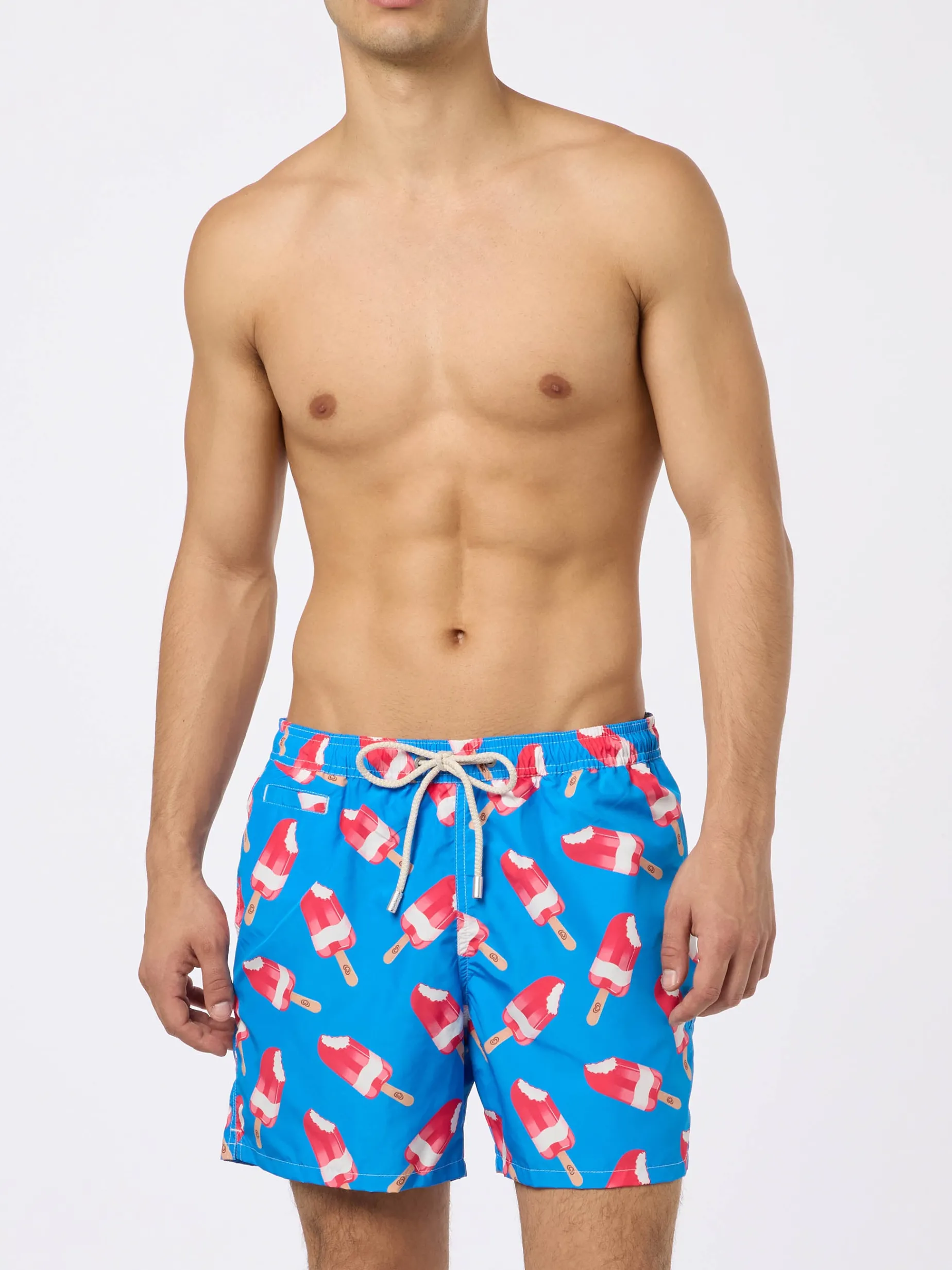Herren-Badeshorts mit Fior di Fragola-Aufdruck | Algida® Sonderedition