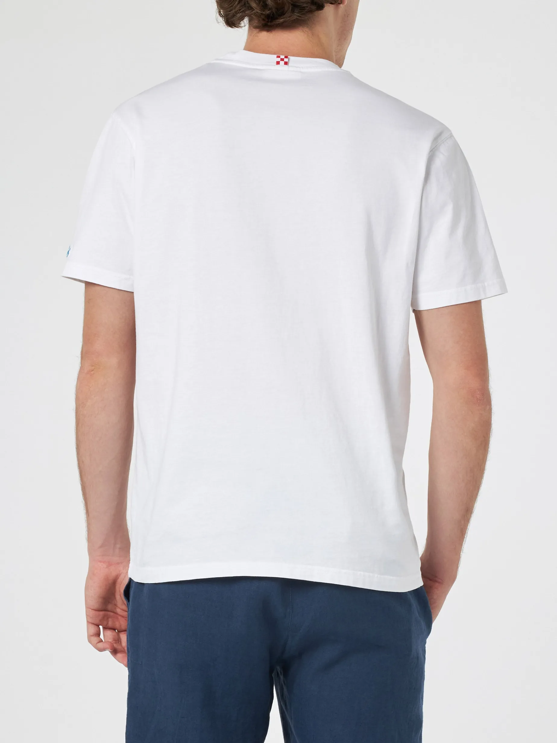 Herren-Baumwoll-T-Shirt Austin mit Portofino Gin-Stickerei | PORTOFINO DRY GIN SONDEREDITION