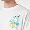 Herren-Baumwoll-T-Shirt mit platziertem Aufdruck „Cryptopuppets Gin Tonic“ auf Vorder- und Rückseite | CRYPTOPUPPET-SONDERAUSGABE