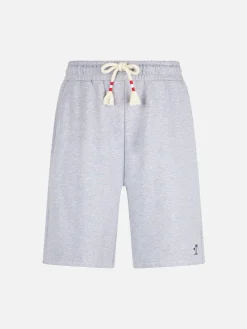 Herren-Bermuda aus grauer Baumwolle