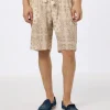 Herren-Bermuda aus Leinen „Marseille“ mit Bandana-Print