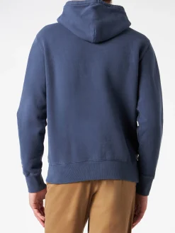 Herrenblauer Kapuzenpullover mit St. Barth Ski Club-Aufdruck