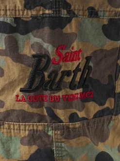 Herren-Cargo-Bermuda im Tarnmuster mit Taschen