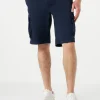 Herren-Cargoshorts aus blauer Baumwolle