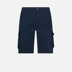 Herren-Cargoshorts aus blauer Baumwolle