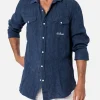 Herren-Delave-Hemd aus Leinen-Denim Greg