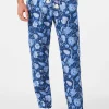Herrenhose aus Leinen mit Blumendruck