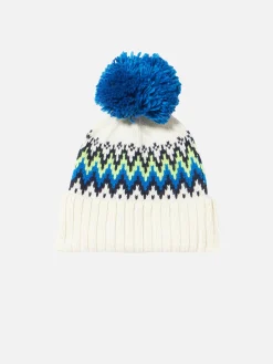 Herrenmütze mit isländischem Jacquard