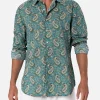 Herren-Musselin-Baumwollhemd Sikelia mit Paisley-Print