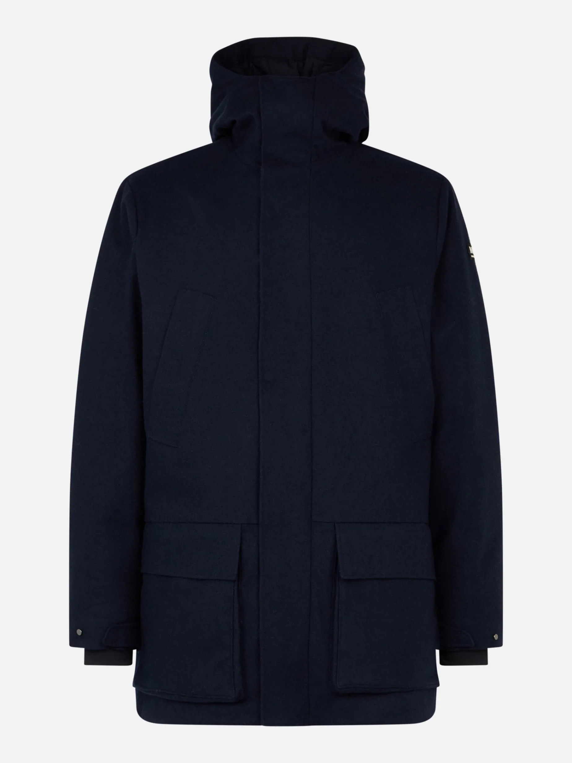 Herren-Parka mit Kapuze in Blau