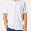 Herrenpolo aus weißem Baumwolljersey