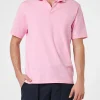 Herren-Poloshirt Brighton aus rosafarbenem Baumwolljersey