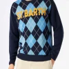 Herrenpullover mit Argyle-Print