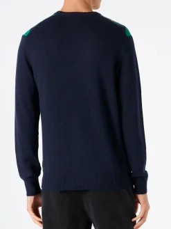 Herrenpullover mit Argyle-Print