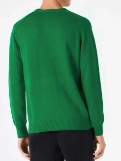 Herrenpullover mit Autoaufdruck