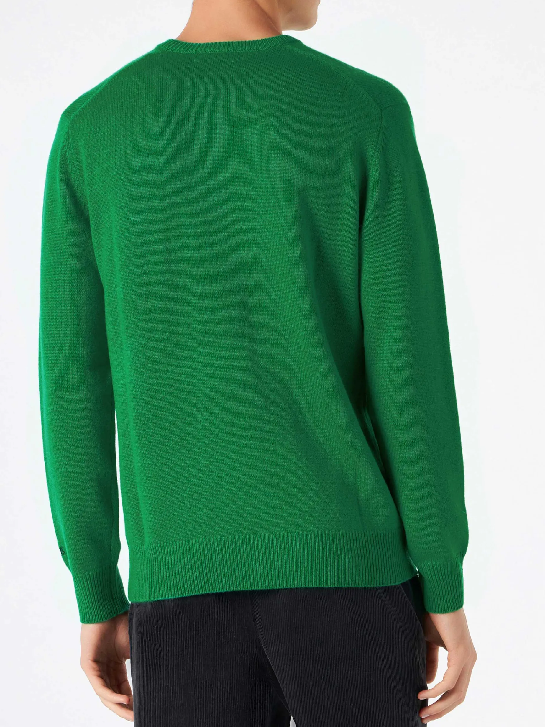 Herrenpullover mit Autoaufdruck