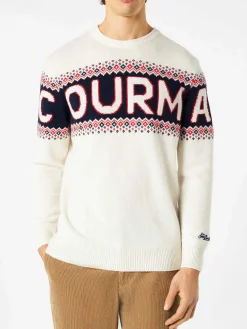 Herrenpullover mit Courma-Schriftzug