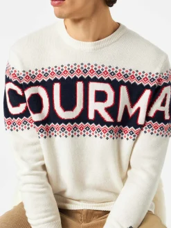 Herrenpullover mit Courma-Schriftzug