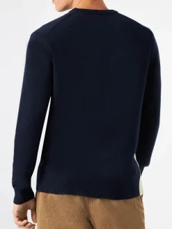 Herrenpullover mit Courmayeur-Postkarte