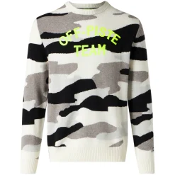Herrenpullover mit Off-Piste-Team-Camouflage-Print