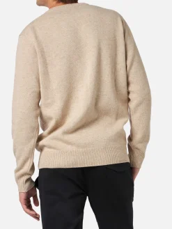 Herrenpullover mit „Paris to St.Barth“-Frontprint