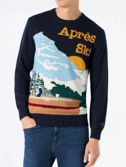 Herrenpullover mit Postkarte