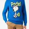 Herrenpullover mit Rundhalsausschnitt und Snoopy Padel-Jacquard-Print | SNOOPY – ©PEANUTS SONDERAUSGABE