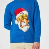 Herren-Pullover mit Rundhalsausschnitt und Crypto Ducky-Jacquard-Print | CRYPTO PUPPETS SONDERAUSGABE