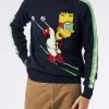 Herrenpullover mit Rundhalsausschnitt und Bart-Simpson-Jacquard-Print | DIE SIMPSONS-SONDERAUSGABE