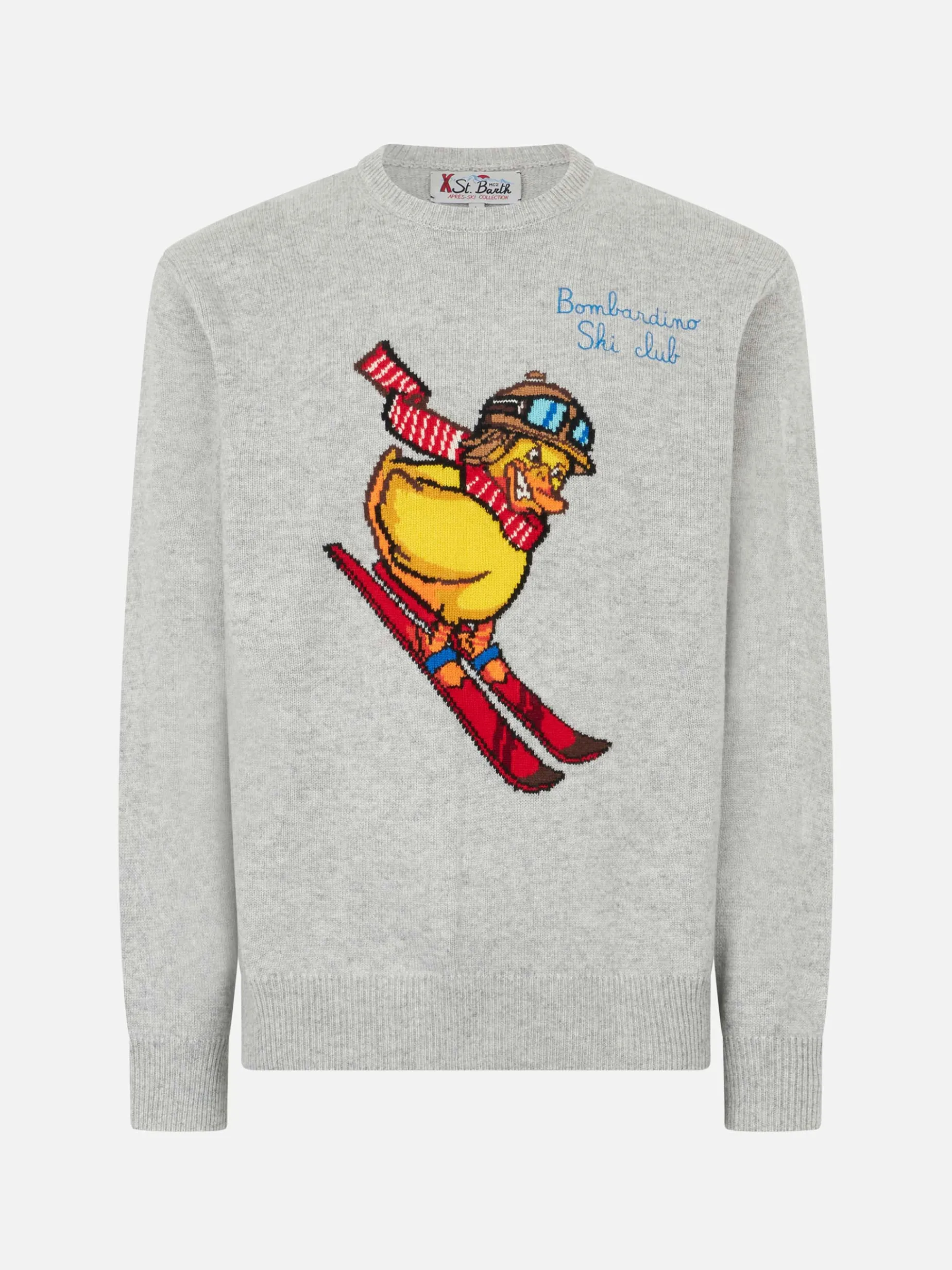 Herren-Pullover mit Rundhalsausschnitt und Crypto Ducky-Jacquard-Print | CRYPTO PUPPETS SONDERAUSGABE