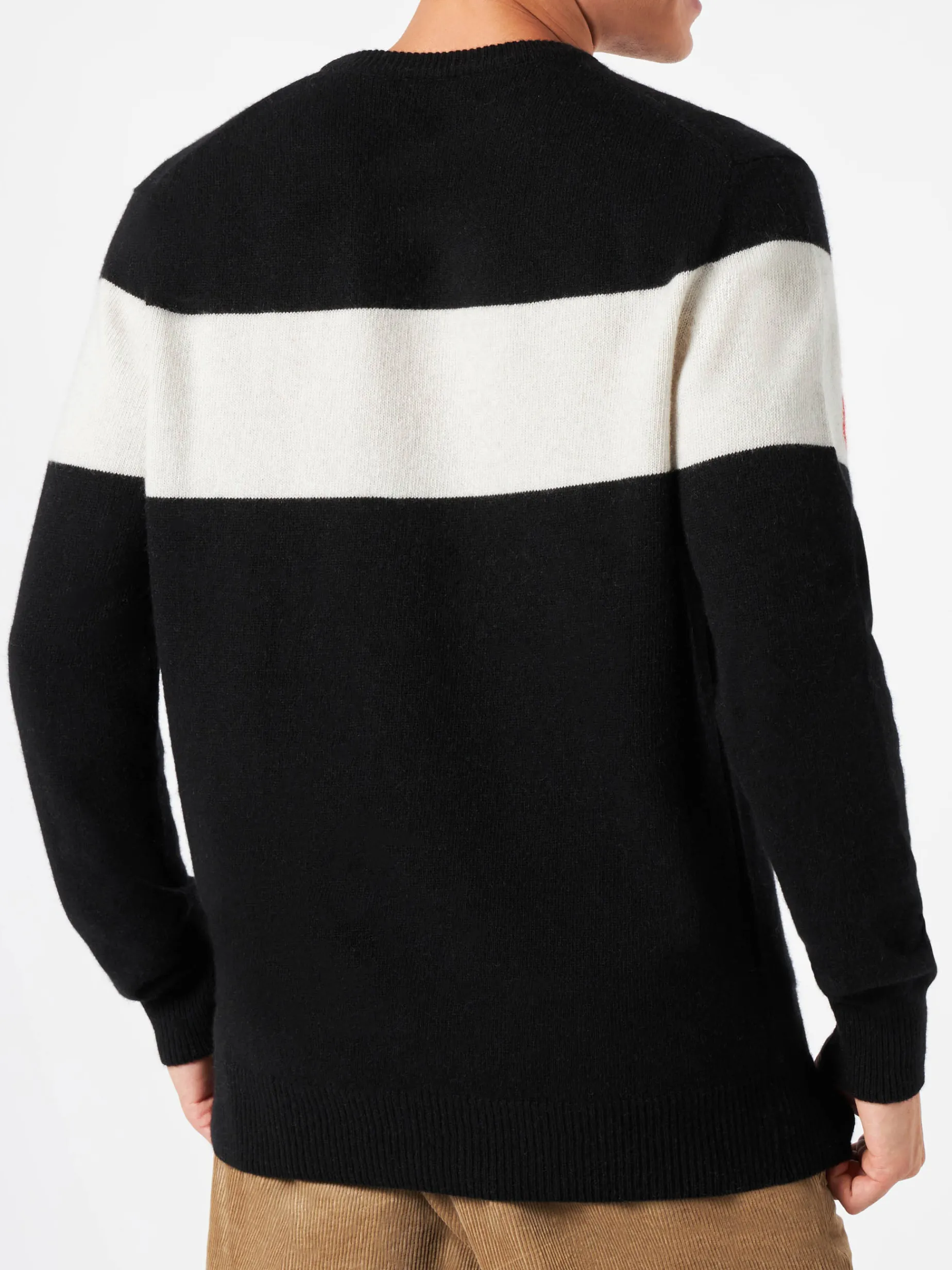 Herrenpullover mit Sun Moritz-Aufdruck