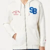 Herren-Sweatshirt aus Baumwolle mit Aufnäher und Stickerei