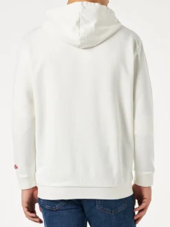 Herren-Sweatshirt aus Baumwolle mit Aufnäher und Stickerei