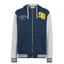 Herren-Sweatshirt aus Baumwolle mit Aufnäher und Stickerei