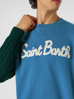 Herren-Sweatshirt mit Strickärmeln
