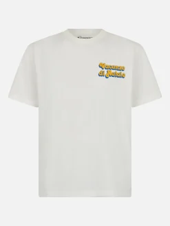 Herren-T-Shirt Arnott aus schwerer Baumwolle mit Vacanze di Natale locandina | VACANZE DI NATALE SONDERAUSGABE