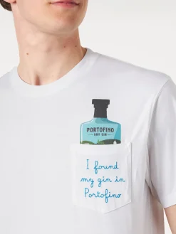 Herren-T-Shirt aus Baumwolle mit Stickerei | PORTOFINO DRY GIN SONDEREDITION