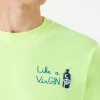 Herren-T-Shirt aus Baumwolle mit „Like a VirGIN“-Stickerei