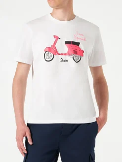 Herren-T-Shirt aus Baumwolle mit Vespa-Aufdruck | VESPA® SONDEREDITION