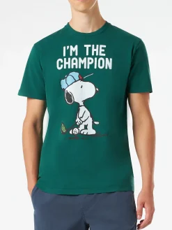 Herren-T-Shirt aus Baumwolle im Vintage-Stil mit Snoopy-Aufdruck | SNOOPY – PEANUTS™ SONDEREDITION