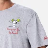 Herren-T-Shirt aus Baumwolle mit Snoopy-Aufdruck und Stickerei | SNOOPY PEANUTS™ SONDEREDITION