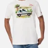 Herren-T-Shirt aus Baumwolle mit Panda-Aufdruck und Stickerei | FIAT PANDA SPECIAL EDITION