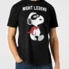 Herren-T-Shirt aus Baumwolle mit Snoopy-Nacht-Legende-Aufdruck | SNOOPY – PEANUTS™ SONDEREDITION