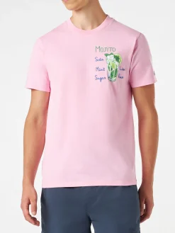 Herren-T-Shirt aus Baumwolle mit Mojito-Aufdruck
