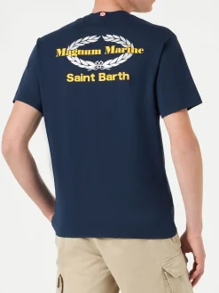 Herren-T-Shirt aus Baumwolle mit Magnum Marine-Aufdruck | MAGNUM MARINE SONDEREDITION
