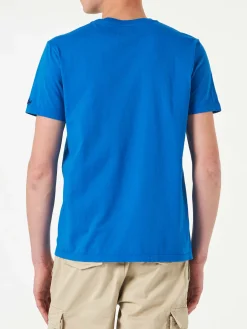 Herren-T-Shirt aus Baumwolle im Vintage-Stil mit St. Barth Padel Club-Aufdruck