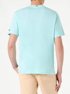 Herren-T-Shirt aus Baumwolle mit Forte dei Marmi-Autoaufdruck