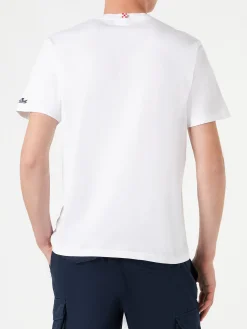 Herren-T-Shirt aus Baumwolle mit Rum or Run-Aufdruck