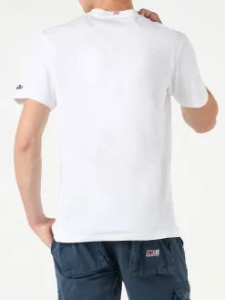 Herren-T-Shirt aus Baumwolle mit Algida Portofino-Aufdruck | ALGIDA® SONDEREDITION
